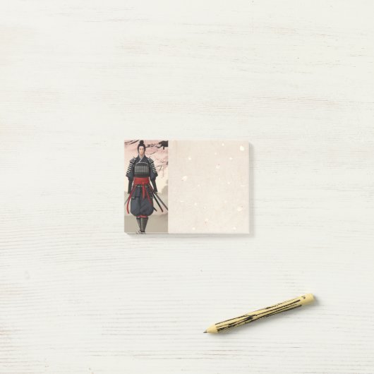 ZEN geest samurai sakura Post-it® Notes (Op bureau)