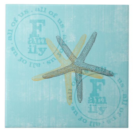 Zen Geïnspireerd strand thema Starfish Tegeltje (Voorkant)