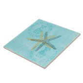 Zen Geïnspireerd strand thema Starfish Tegeltje (Zijkant)