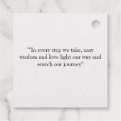 Zen-Geïnspireerde Favoritlabels Bedankjes Labels (Achterkant)