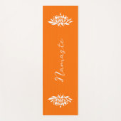 Zen Geïnspireerde Flaming Lotus Bloem Yoga Mat (Voorkant)