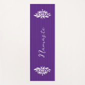 Zen Geïnspireerde Flaming Lotus Bloem Yoga Mat (Voorkant)