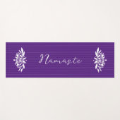 Zen Geïnspireerde Flaming Lotus Bloem Yoga Mat (Voorkant (horizontaal))