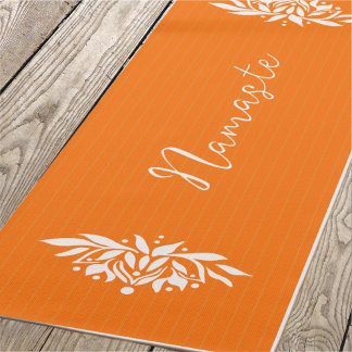 Zen Geïnspireerde Flaming Lotus Bloem Yoga Mat