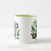 Zen Geurmeditatie Skunk Tweekleurige Koffiemok (Center)