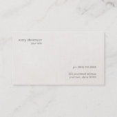 Zen Gold Glow Minimalist Linen Texture Kijk uit Visitekaartje (Achterkant)