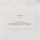 Zen Gold Pattern Visitekaartje (Achterkant)