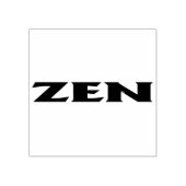 Zen grote rubberen stempel geen handvat (Afrduk)