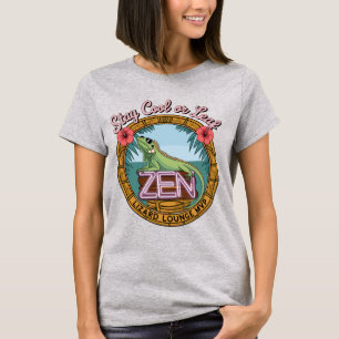 Zen Hagedis Lounge – Blijf Koel of Verwelk T-shirt