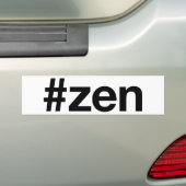 ZEN Hashtag Bumpersticker (Op auto)