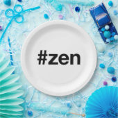 ZEN Hashtag Papieren Bordje (Feest)