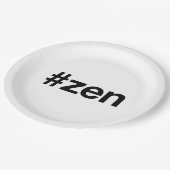 ZEN Hashtag Papieren Bordje (Gekanteld)