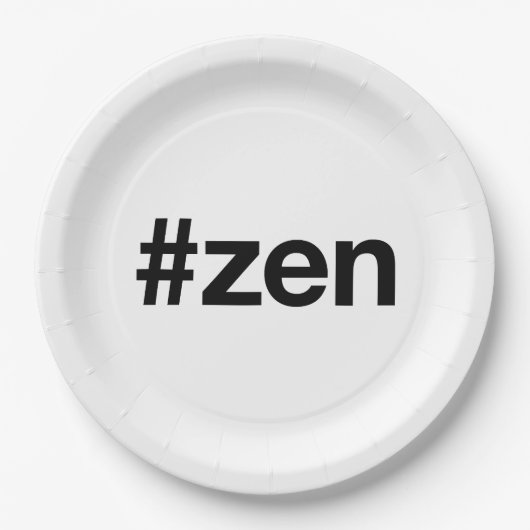 ZEN Hashtag Papieren Bordje (Voorkant)