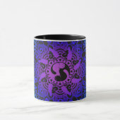 Zen Henna Mandala Hippy Cat Mok (Midden)
