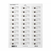 Zen High Key White Anemone op waterachtergrond Etiket (Full Sheet)