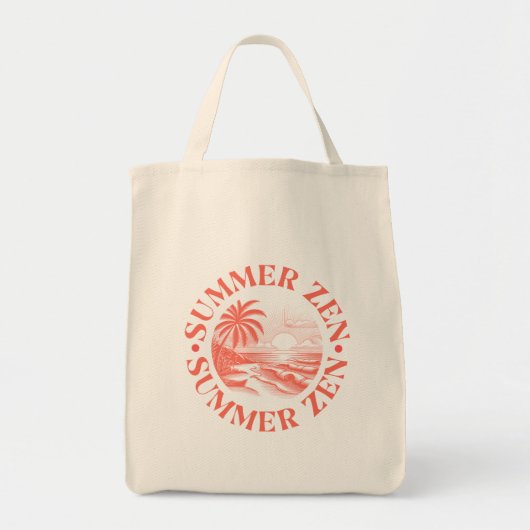 Zen in de zomer: zon en sereniteit tote bag (Voorkant)