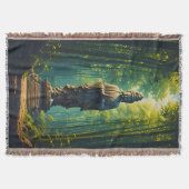 Zen in het bamboe bos deken (Voorkant)