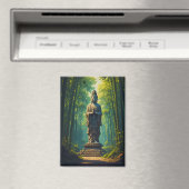 Zen in het bamboe bos magneet (Insitu (Vaatwasser))