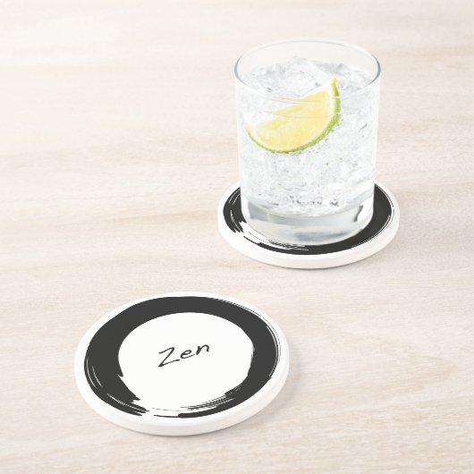 Zen in Onderzetter rond Enso (Zijkant)