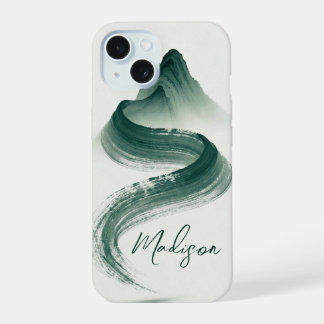 Zen Inkt Wash Berg iPhone Hoesje 15 Case