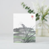 Zen Insect on Grass Briefkaart (Staand voorkant)