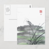 Zen Insect on Grass Briefkaart (Voorkant / Achterkant)