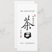 "Zen inspiratie/Theeceremonie" Theeliefhebber Plat (Voorkant / Achterkant)