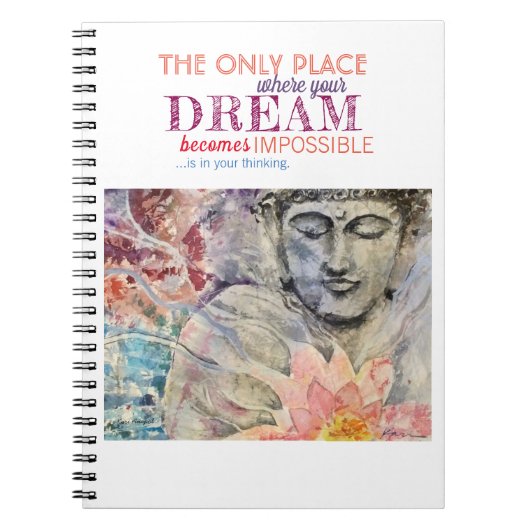 Zen Inspiration Quote Buddha Art-laptop Notitieboek (Voorkant)