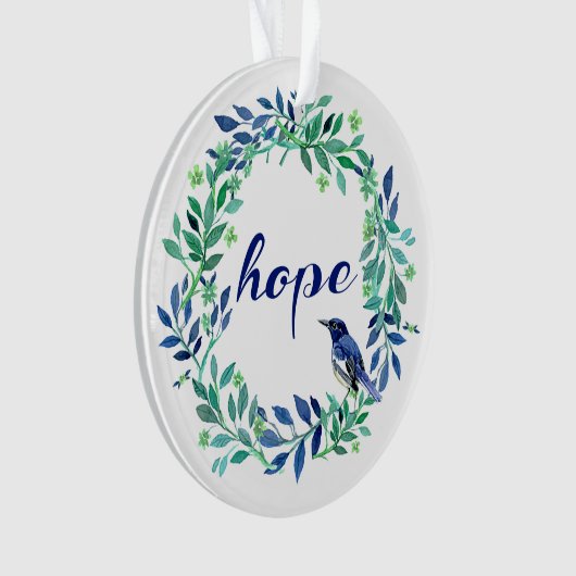 Zen, Inspirerend "Hope" Quote Ornament (voorkant)