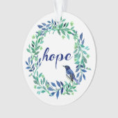 Zen, Inspirerend "Hope" Quote Ornament (voorkant)