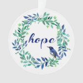 Zen, Inspirerend "Hope" Quote Ornament (voorkant)
