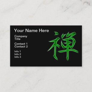 Zen Japans Kanji kalligrafiesymbool Visitekaartje