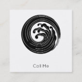 Zen | Japanse golf | Minimaal Contactkaartje (Achterkant)