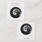 Zen | Japanse golf | Minimaal Contactkaartje (Voorkant / Achterkant)