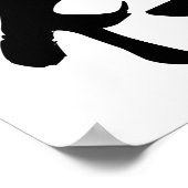 Zen, Japanse kalligrafie Poster (Hoek)