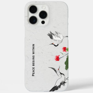 Zen Japanse Kraan Vredes Citaat Hoesje