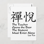 Zen Joy - De leraar Briefkaart (Voorkant / Achterkant)