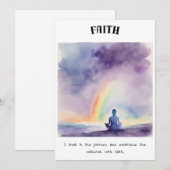Zen Kaart: Vertrouwen in de reis Feestdagenkaart (Voorkant / Achterkant)