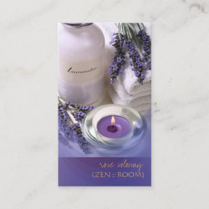 Zen kamer/lavendel visitekaartjes