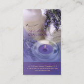 Zen kamer/lavendel visitekaartjes (Achterkant)