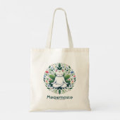 Zen Kat Meditatie Meowmaste Tote Bag (Achterkant)