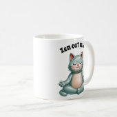 Zen Kat Vibes Koffiemok (Voorkant rechts)