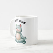 Zen Kat Vibes Koffiemok (Voorkant links)