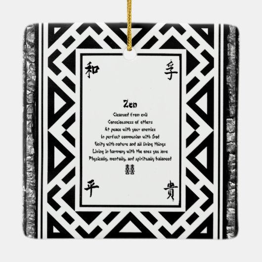 Zen Keramisch Ornament (Achterkant)