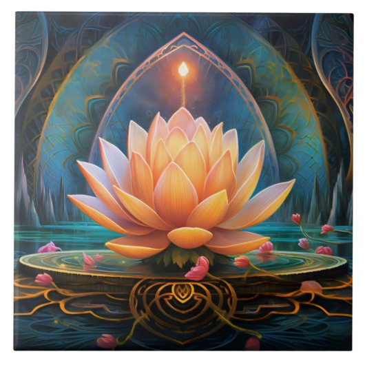 Zen keramische Tegel Tegeltje (Voorkant)