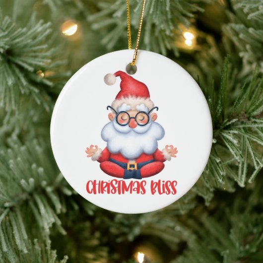 Zen Kerst Santa Ornament (Boom)