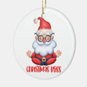 Zen Kerst Santa Ornament (Links)