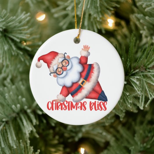 Zen Kerstman Kerstbal Keramisch Ornament (Boom)