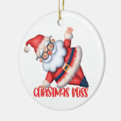 Zen Kerstman Kerstbal Keramisch Ornament (Links)