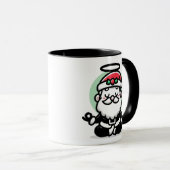 Zen Kerstman Mok – Vreedzame Mediterende Claus Vak (Voorkant rechts)